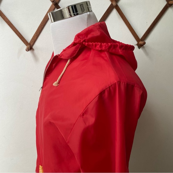 1980s Vintage Hooded Windbreaker Water Repellent Jacket - Picture 3 of 14